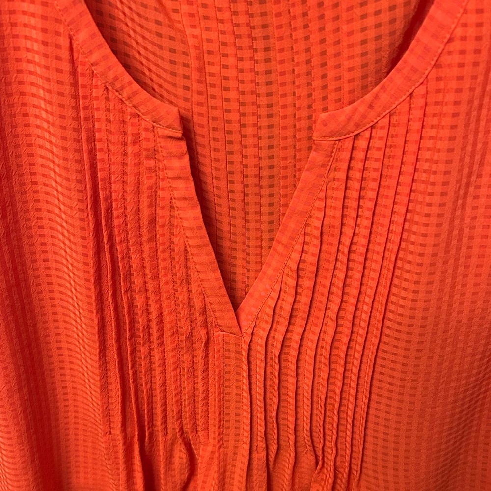Sanctuary Women's Orange Top with Flared Sleeves Size Large EUC - Picture 5 of 7